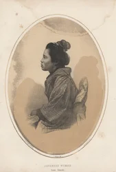 Japanische Frau aus Simoda, 1855
